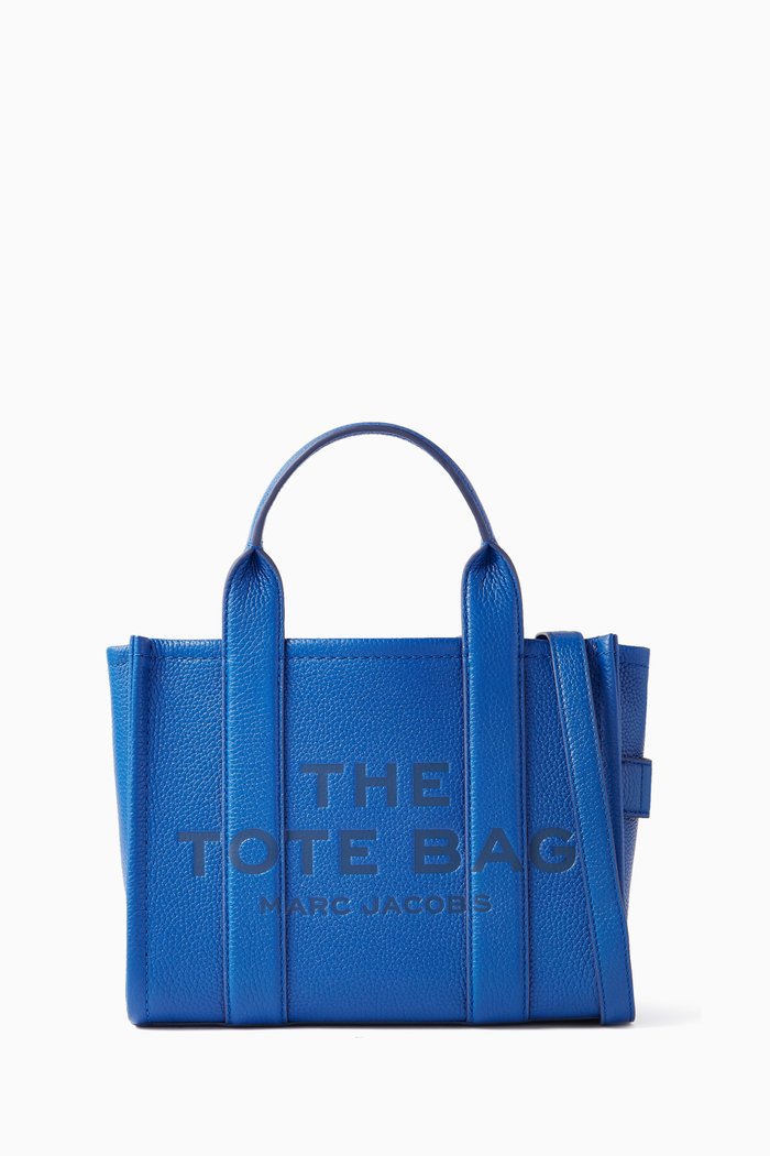 

The Small Tote Bag in Leather, Blue