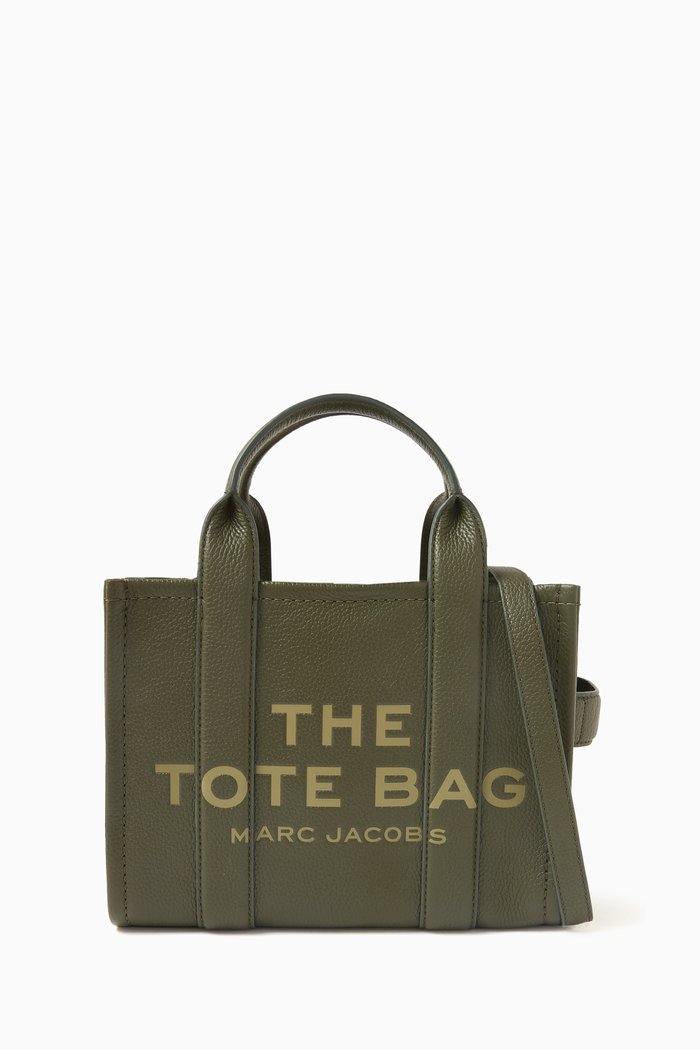 

The Small Tote Bag in Leather, Green