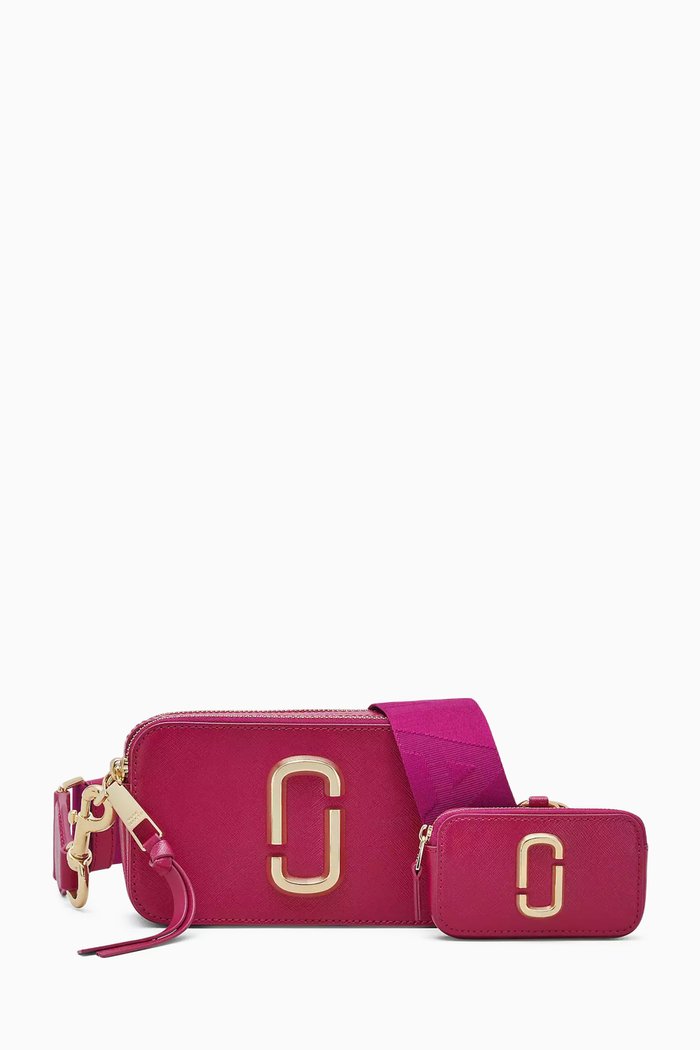 

The Utility Snapshot Crossbody Bag in Leather, Pink