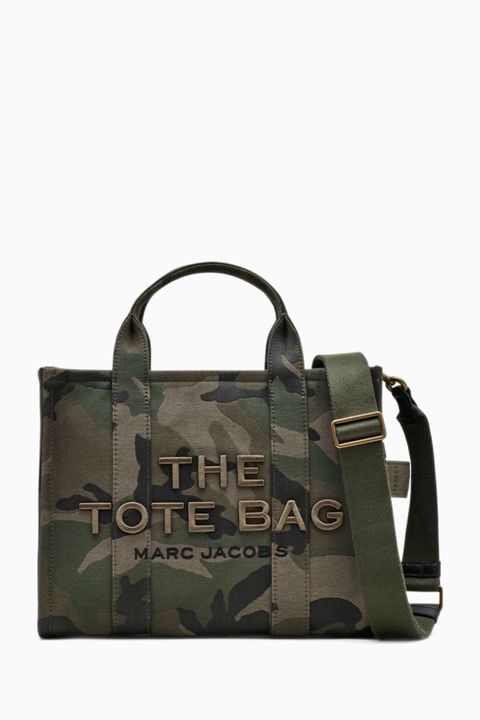 

The Medium Camo Tote Bag in Jacquard, Green