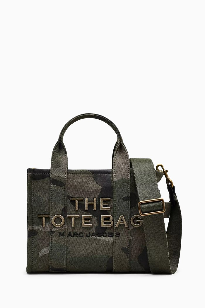 

The Small Camo Tote Bag in Jacquard, Green