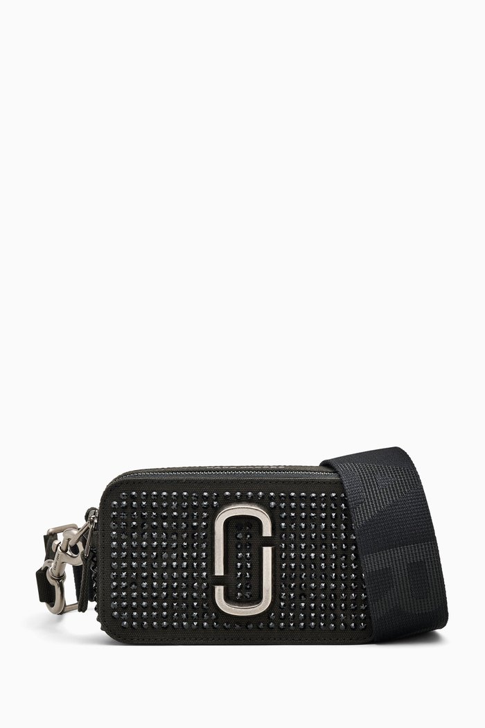 

The Snapshot Crystal Crossbody Bag in Cotton-canvas, Black