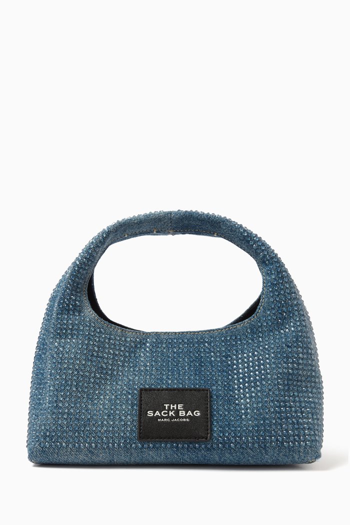 

The Mini Sack Bag in Denim, Blue
