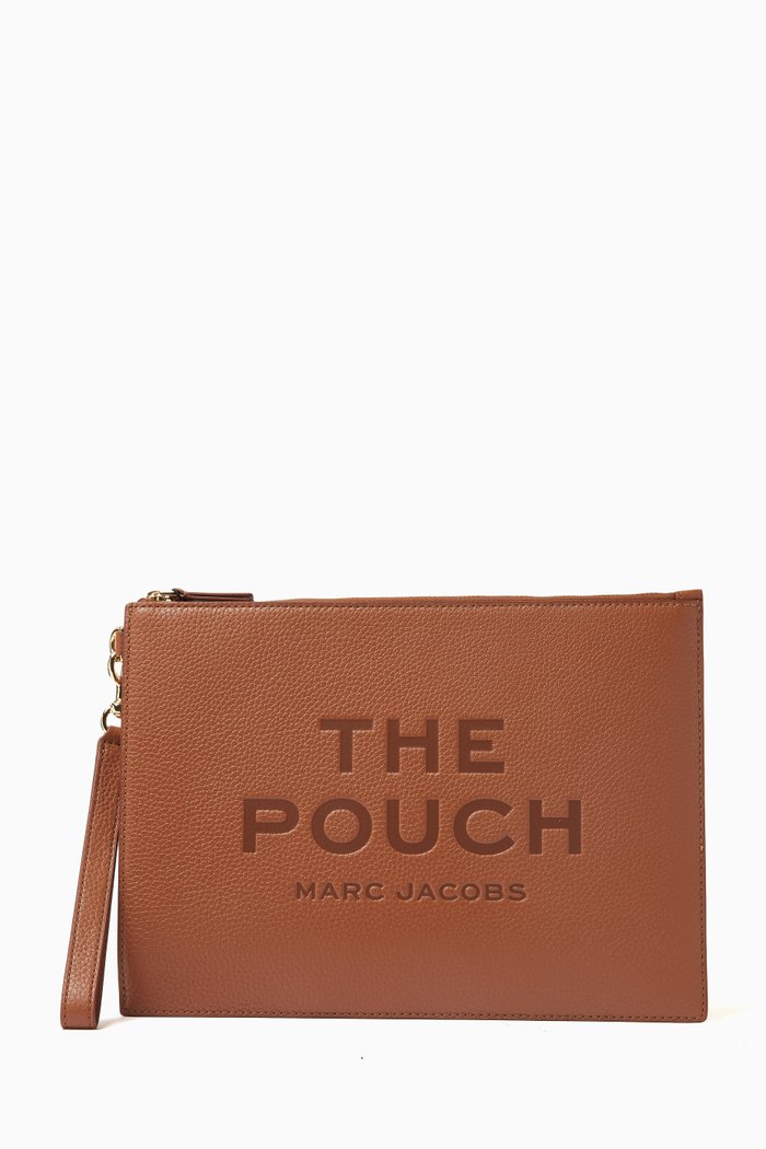 The Large Pouch in Leather, Brown