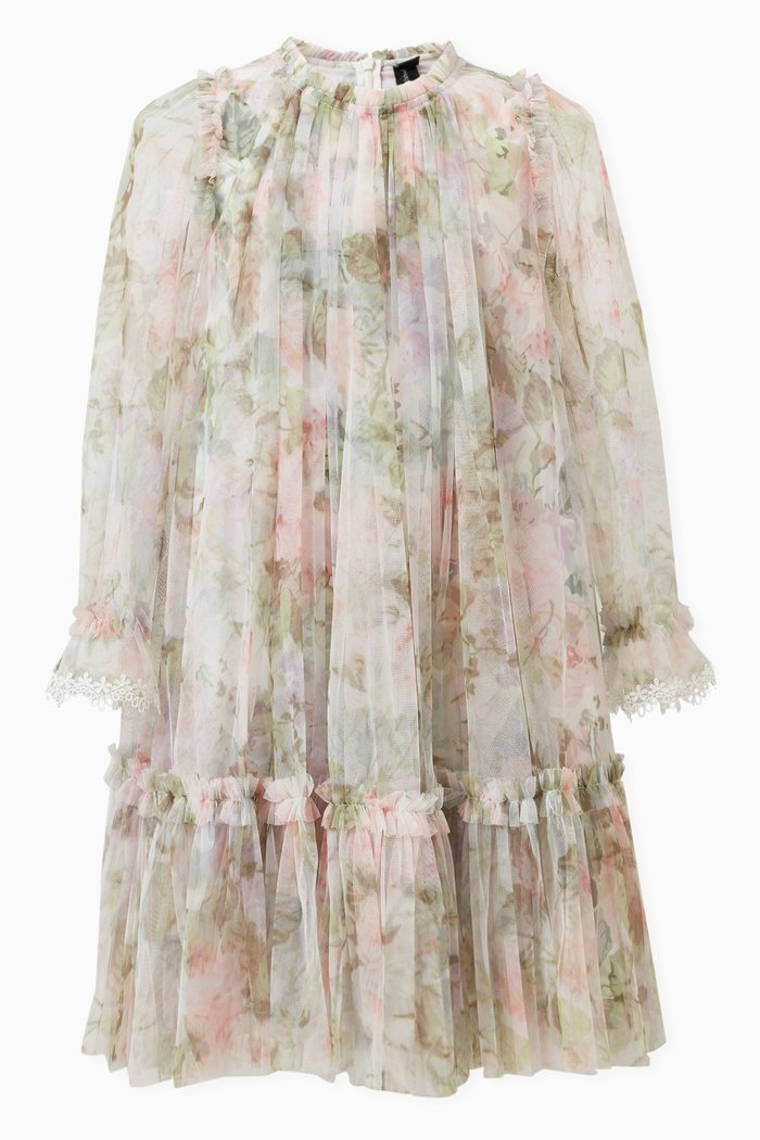 

Rose Powder Dress in Tulle, Pink