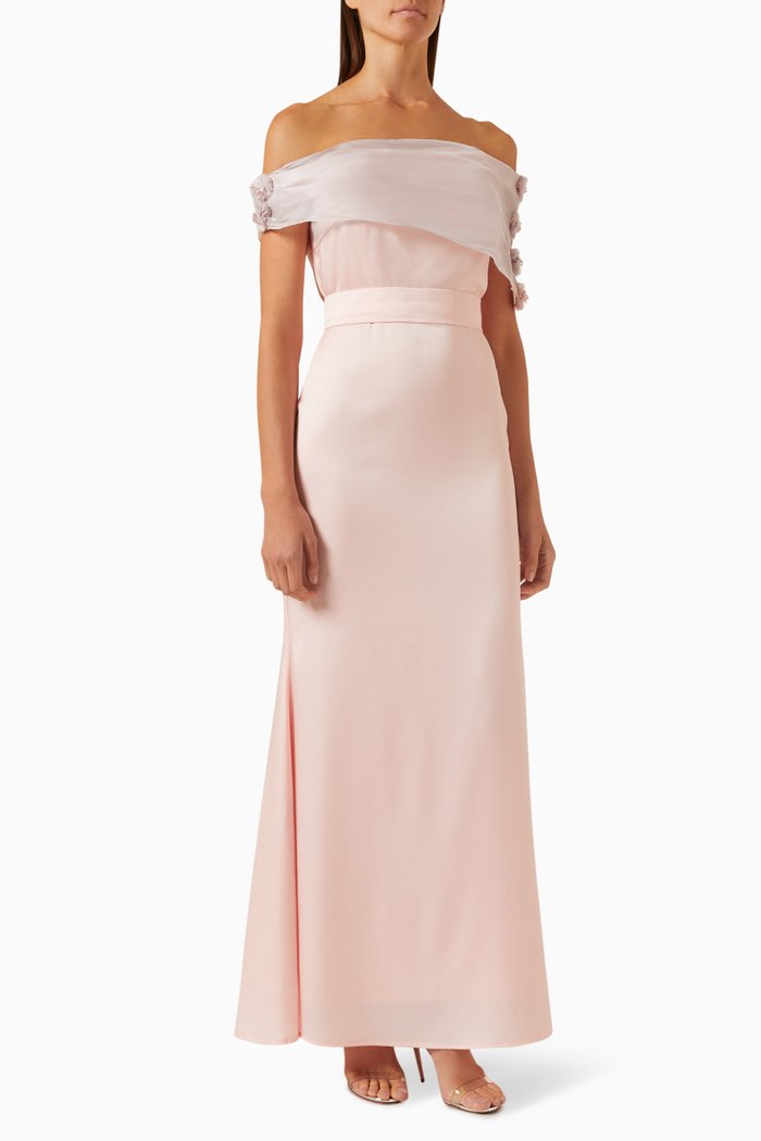 

Off-the-shoulders Maxi Dress, Pink