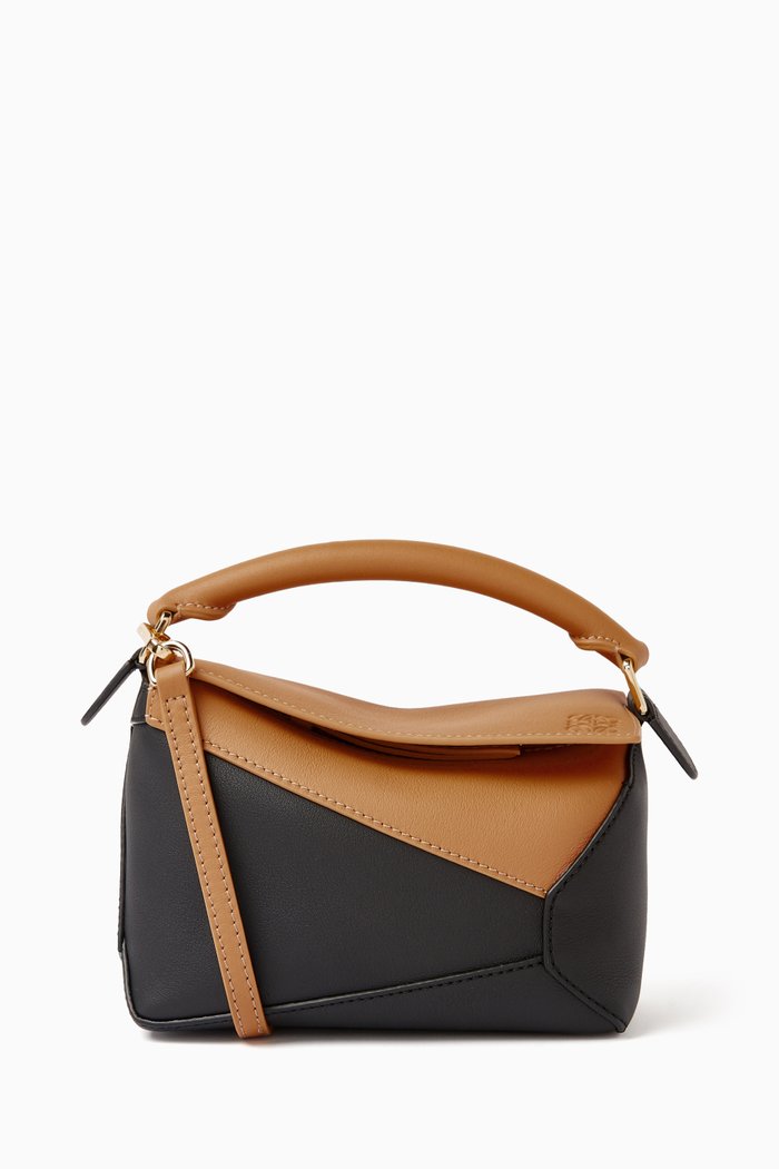 

Mini Puzzle Bag in Classic Calfskin, Brown