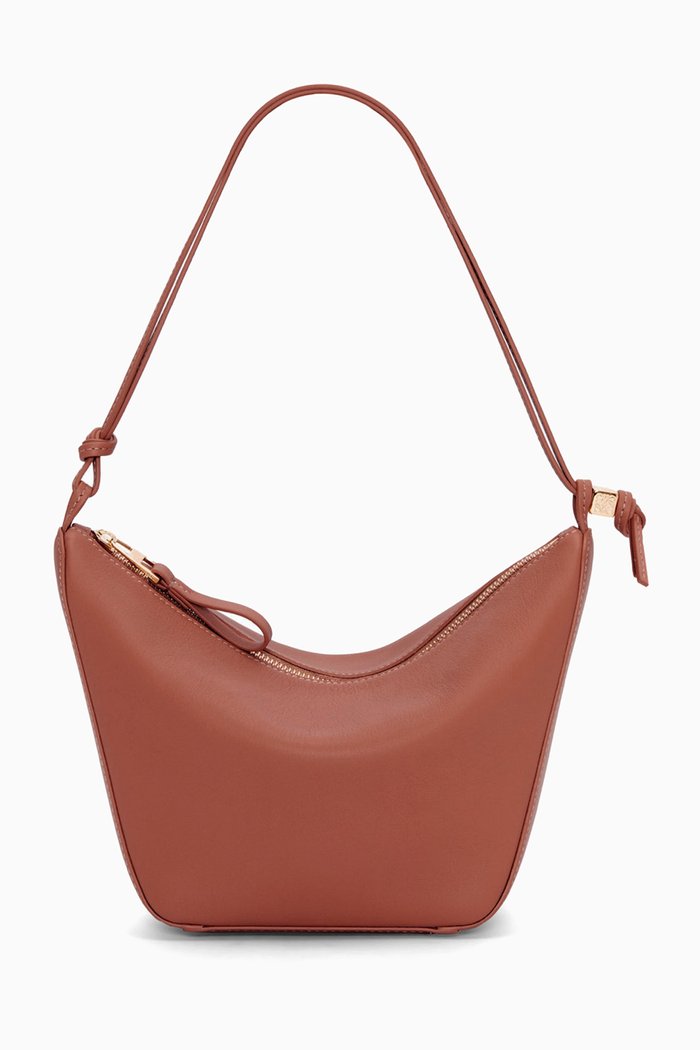 

Mini Hammock Hobo Bag in Classic Calfskin, Brown