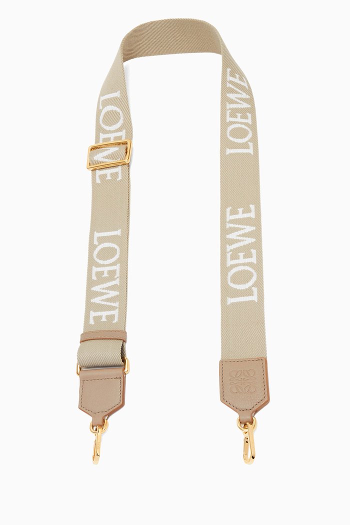 

Logo Webbing Strap in Textile, White
