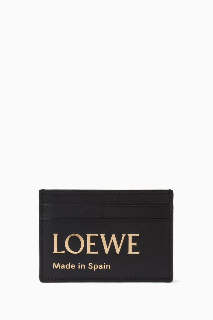 

Logo-embossed Cardholder in Shiny Nappa Calfskin, Black