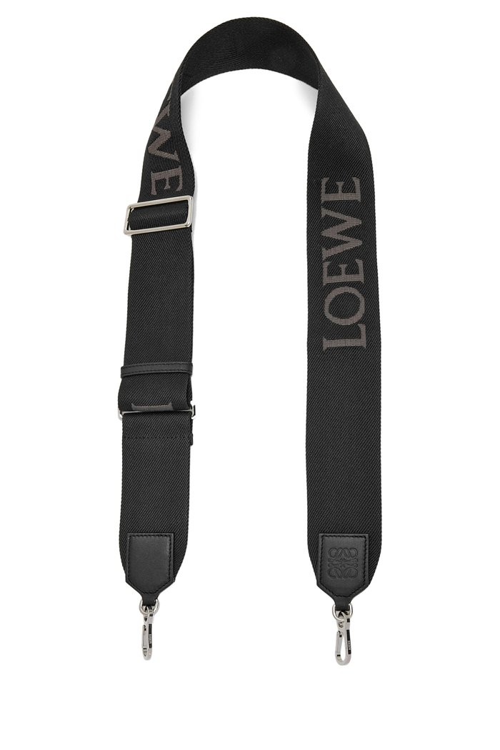 

Logo Webbing Strap in Textile, Black