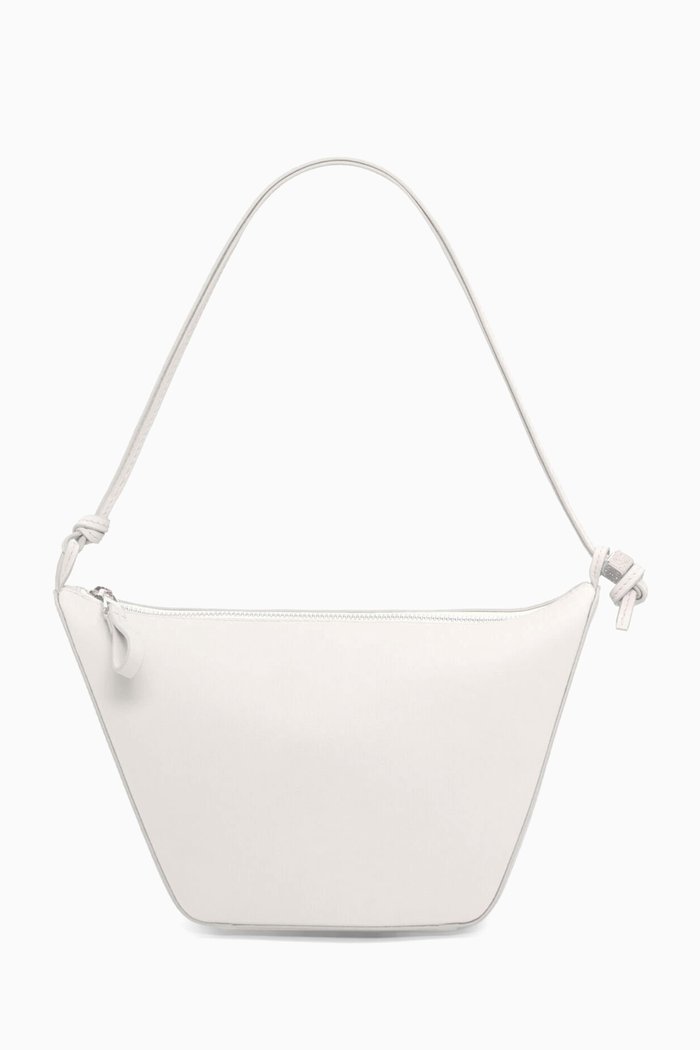 

Mini Hammock Hobo Bag in Classic Calfskin, White