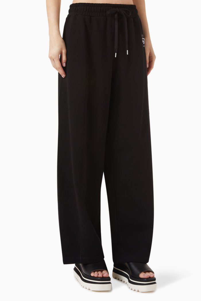 

Logo Patch Sweatpants in Cotton, Black
