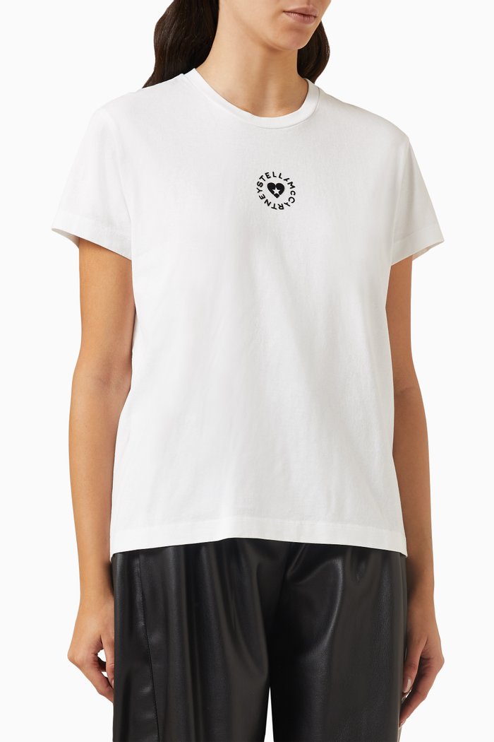 

Lovestruck Logo T-shirt in Organic Cotton, White