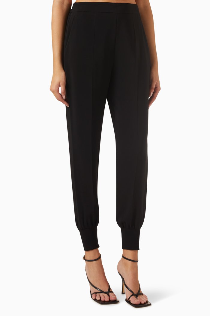 

Iconic Logo Print Sweatpants in Organic Cotton, Black