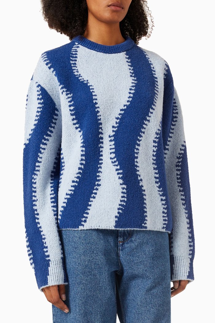 

Sweater in Wool-blend, Blue