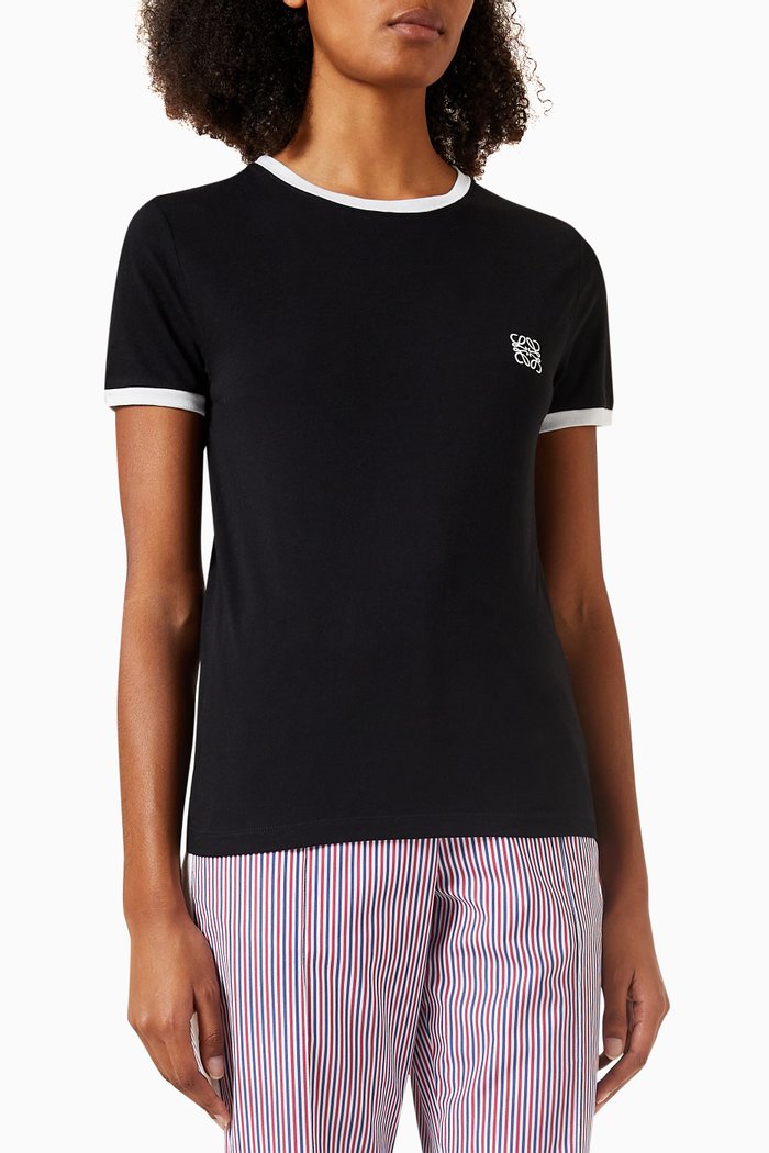 

Slim-fit T-shirt in Cotton-jersey, Black