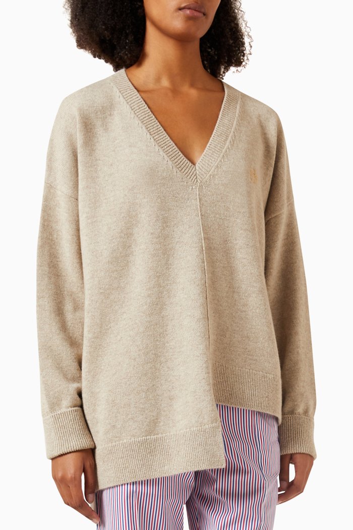 

Asymmetric Sweater in Cashmere, Neutral