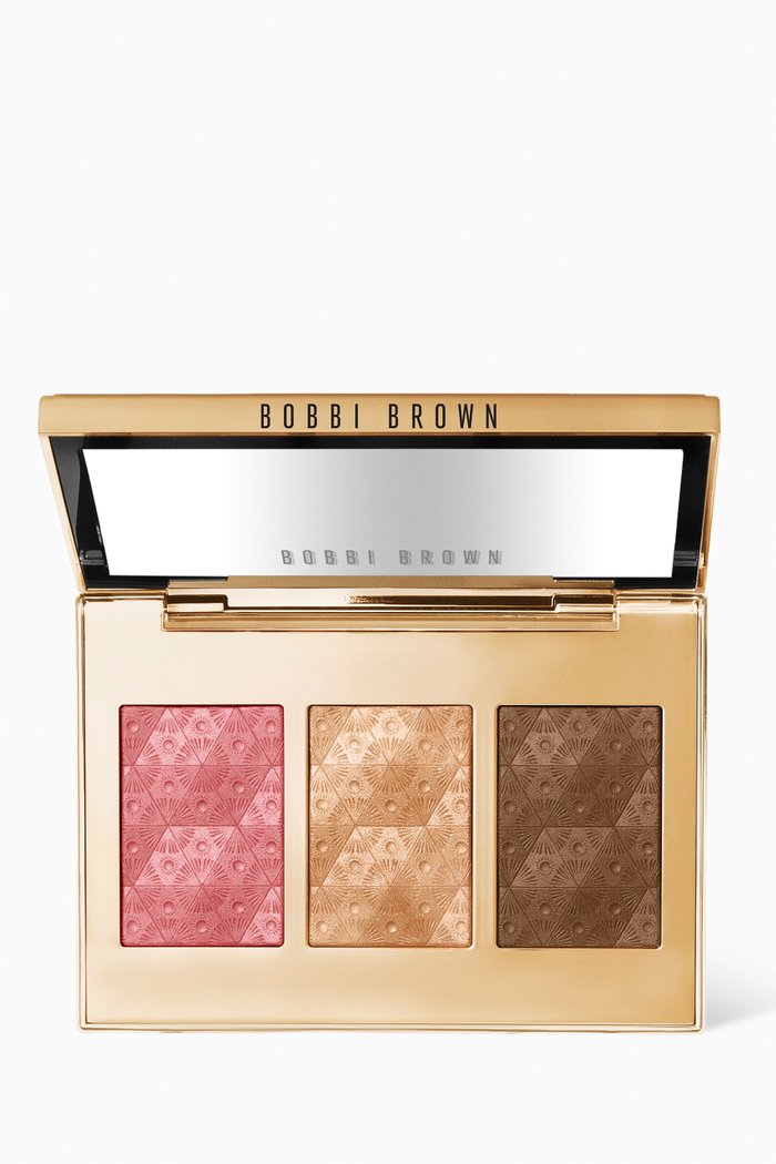 

Golden Glow Luxe Cheek & Highlighting Palette, Colourless