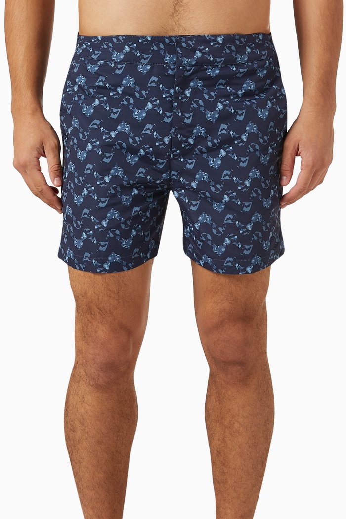 

Copa Camo Classic Swim Shorts in ECO Luna, Blue