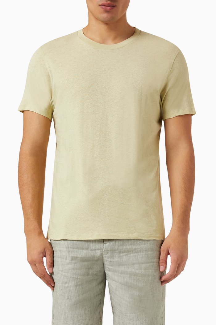 

Lucio T-shirt in Linen-cotton Blend, Neutral