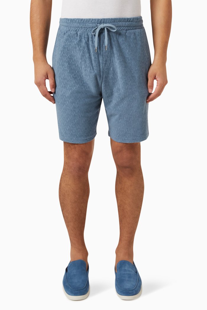 

Augusto Copacabana Shorts in Organic Cotton Terry, Blue
