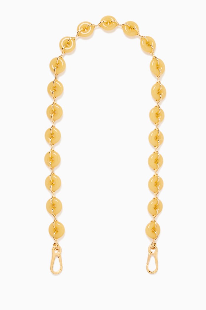 

Donut Chain Strap in Resin, Yellow