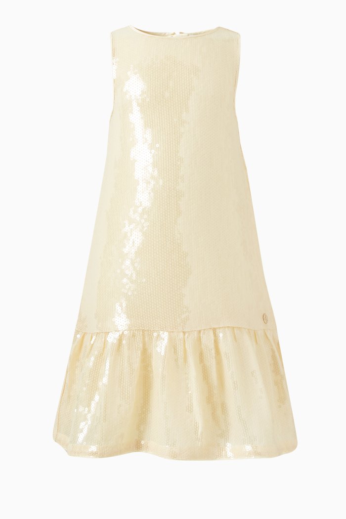 

Sequinned Sleeveless Dress, Yellow