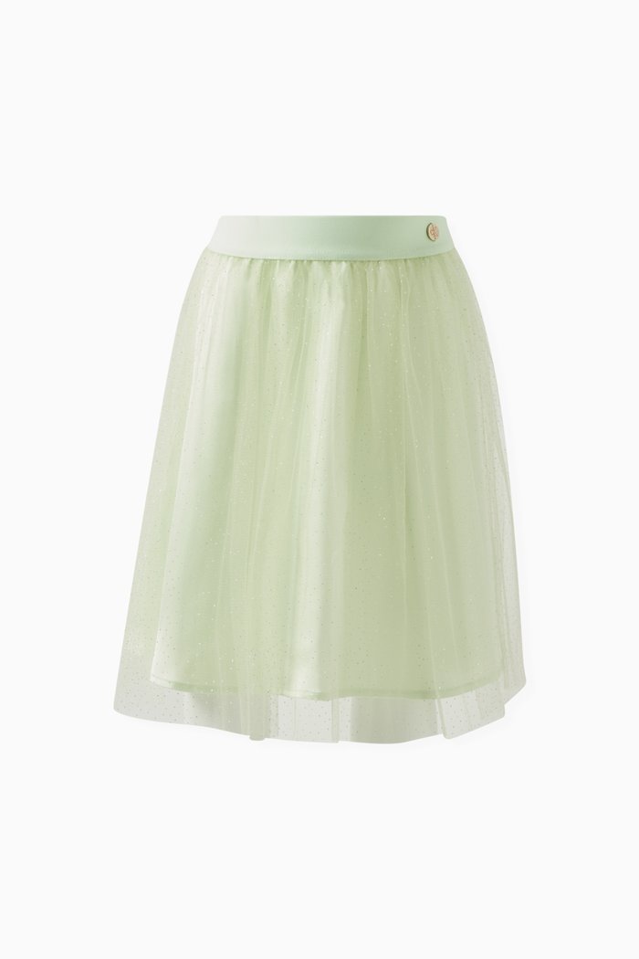 

Tule Layer Skirt in Polyester, Green
