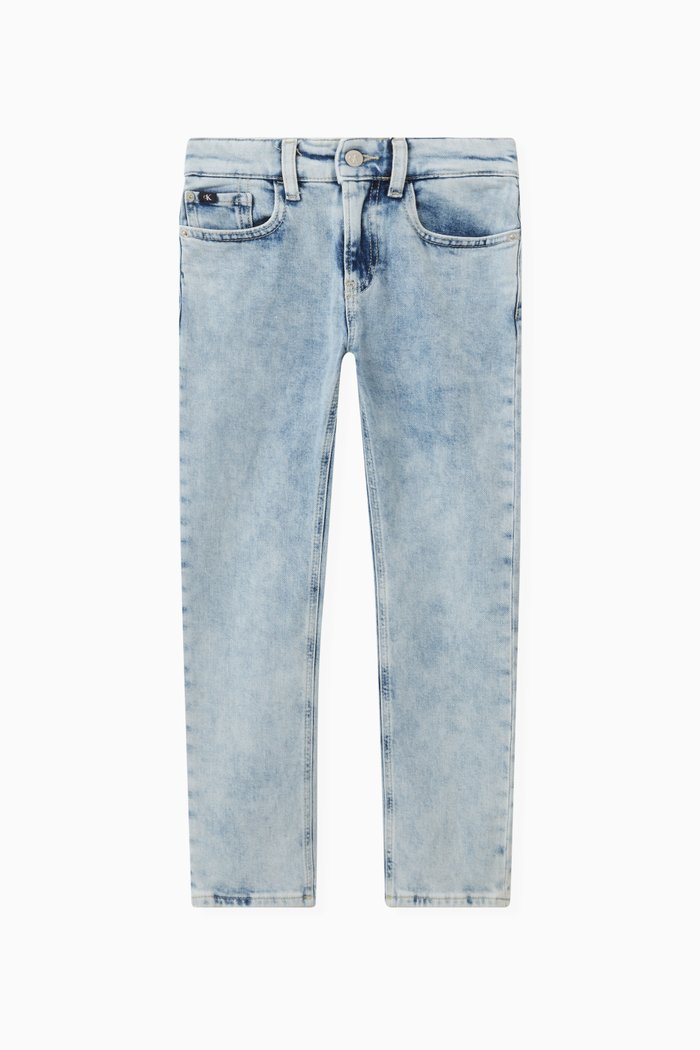 

Straight-fit Jeans in Denim, Blue