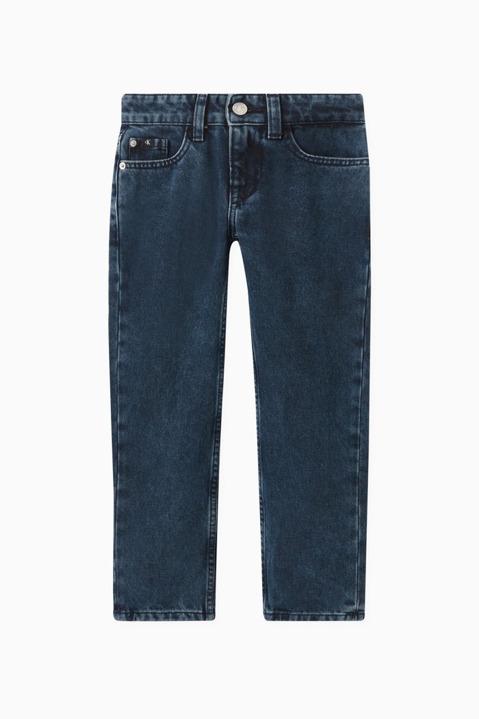 

Regular Straight Jeans in Denim, Blue