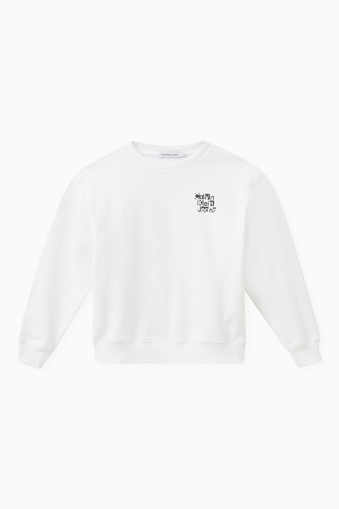 

Logo Sweatshirt in Cotton, White