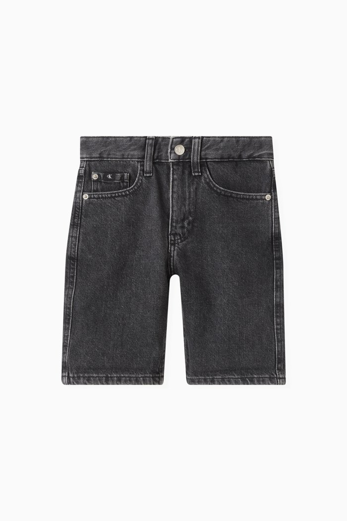 

Relaxed Shorts in Denim, Grey