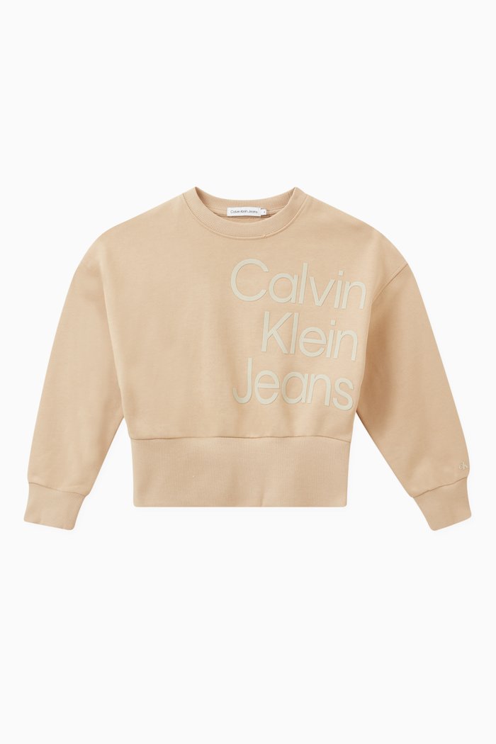 

Puff Hero Logo Sweatshirt in Cotton, Neutral