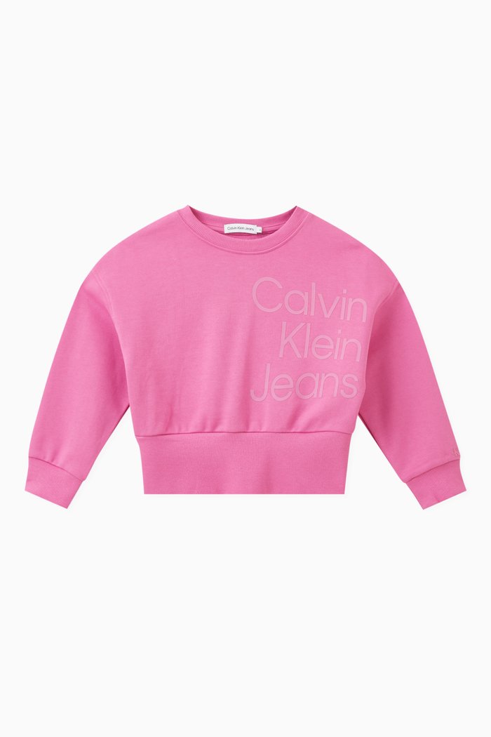 

Puff Hero Logo Sweatshirt in Cotton, Pink