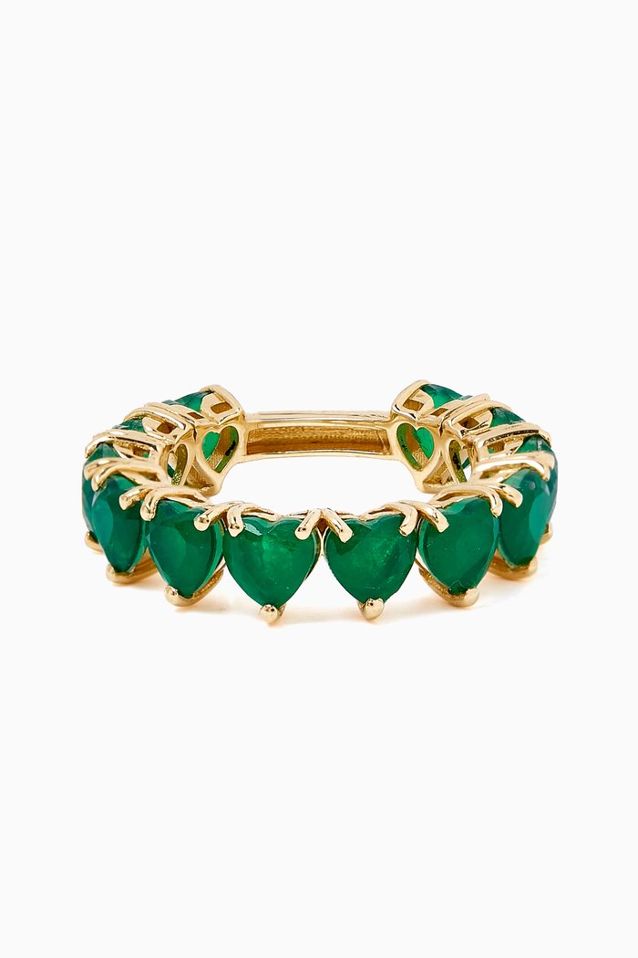 

Emerald Eternity Ring in 18kt Yellow Gold