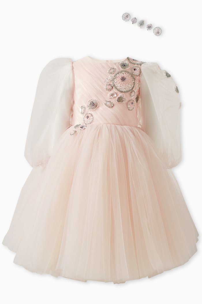 

Sequin-embellished Dress in Tulle, Pink