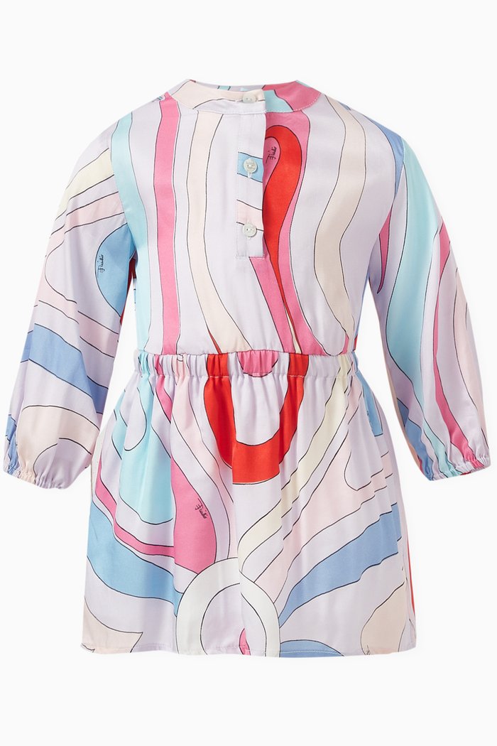 

Marmo Print Dress in Viscose, Multicolour
