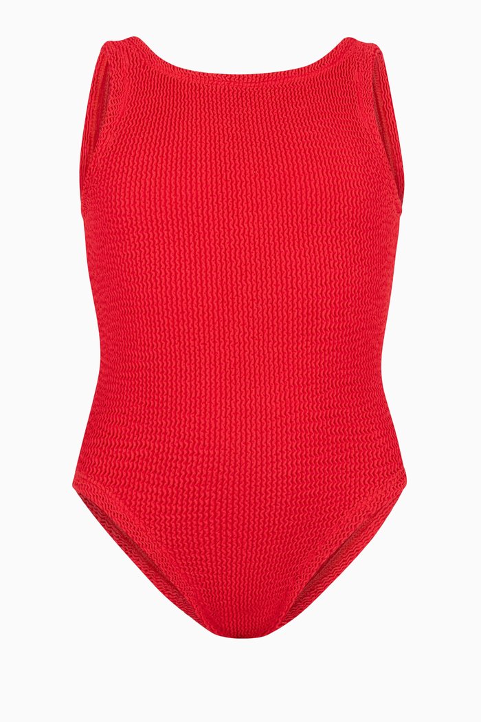 

Kids Classic One-piece Swimsuit in Original Crinkle, Red