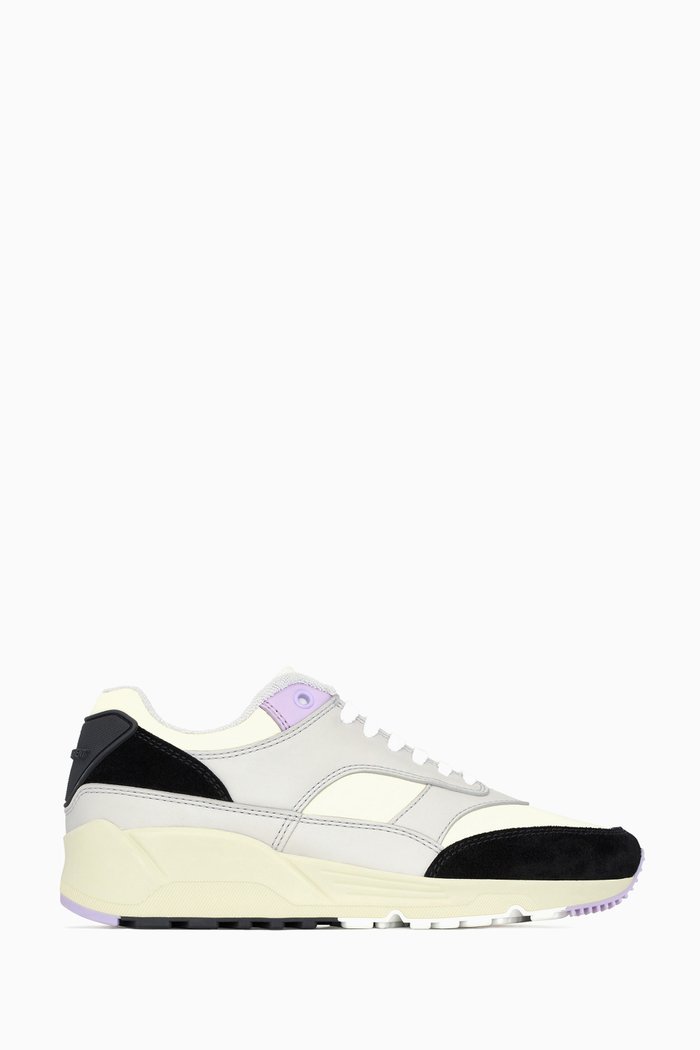 

Bump Low-top Sneakers in Suede & Nylon, Black