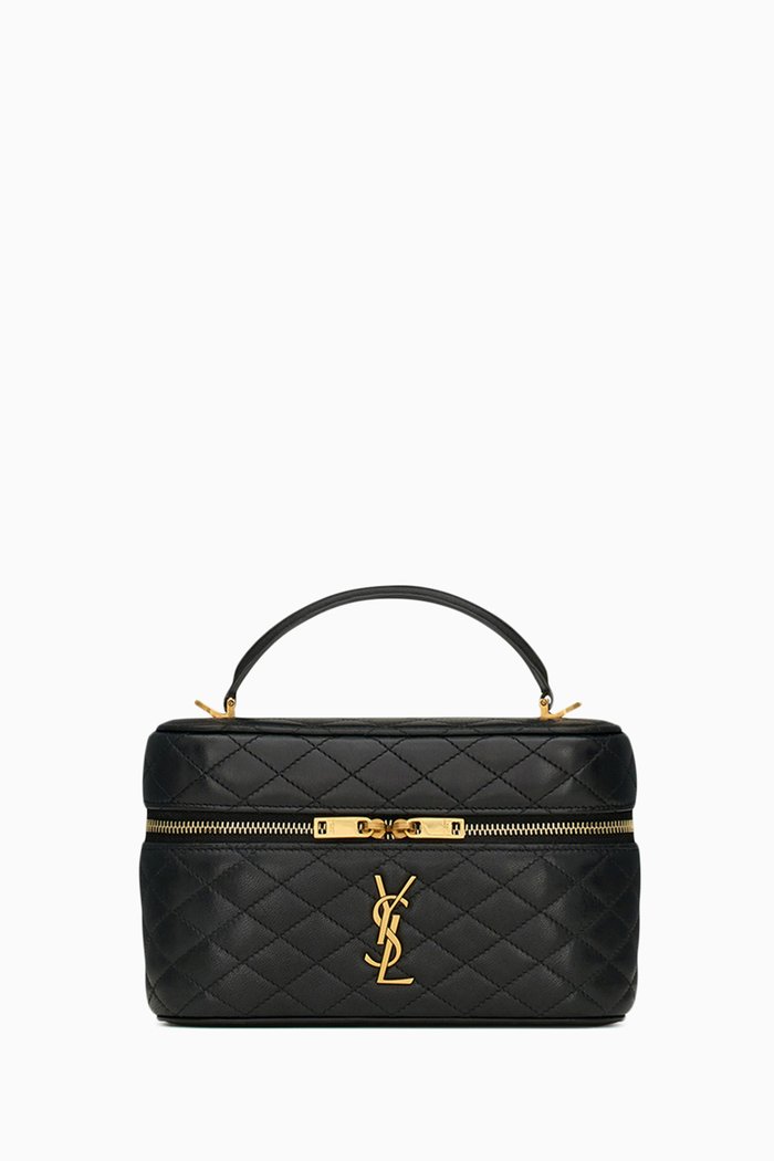 

Gaby Vanity Bag in Quilted Lambskin, Black