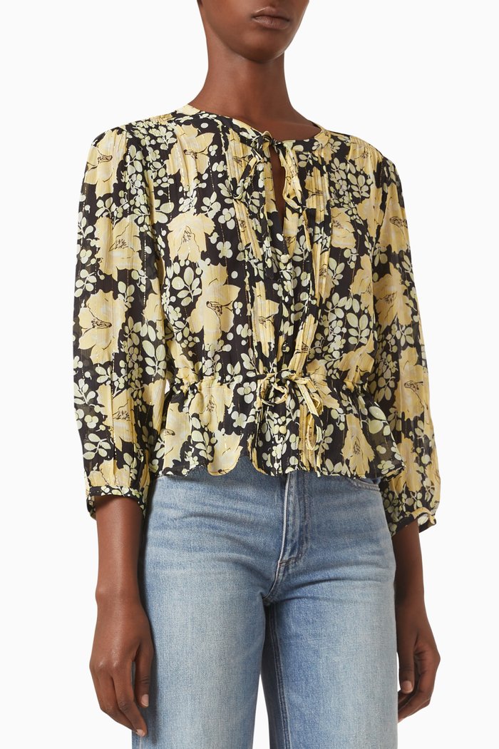 

Berry Top in Chiffon, Black
