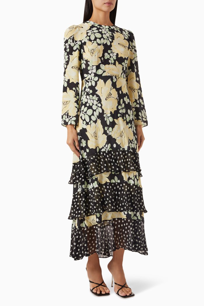 

Johanne Dress in Chiffon, Black