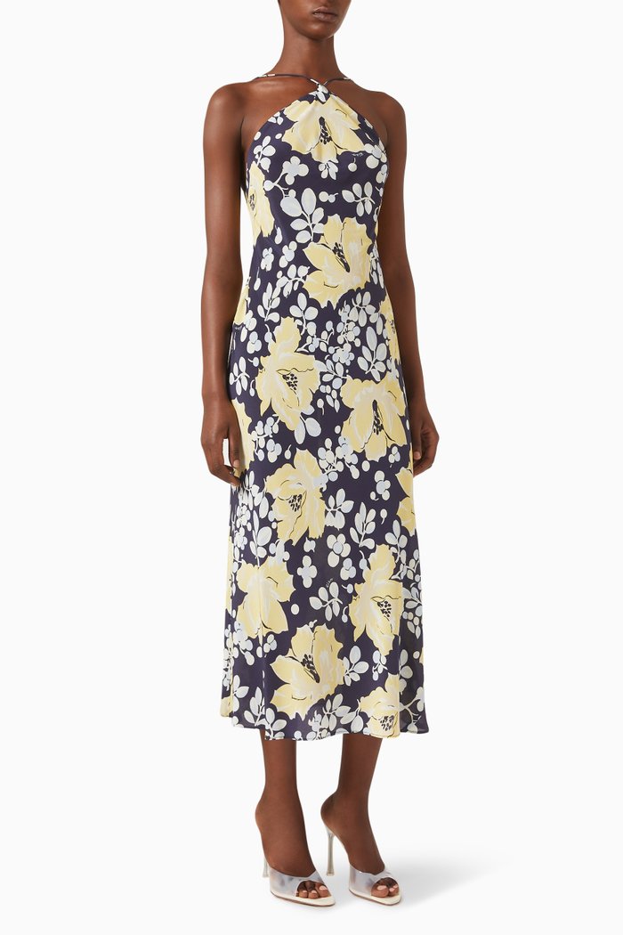 

Hayley Dress in Chiffon, Blue