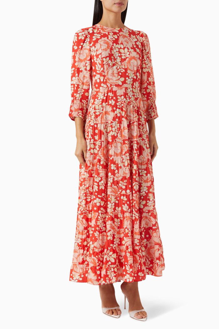 

Kristen Dress in Viscose, Orange