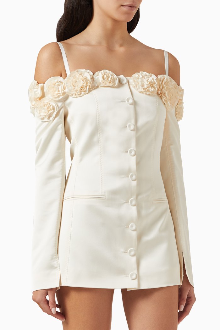 

Micaela Blazer Dress, White
