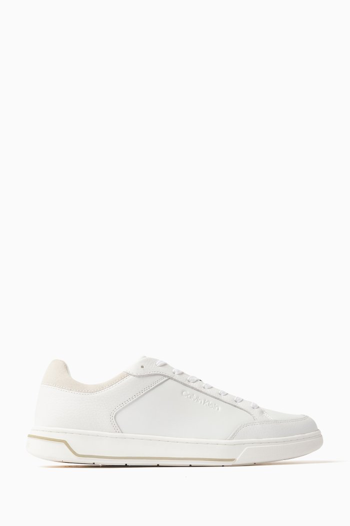 

Low-top Sneakers in Leather, White
