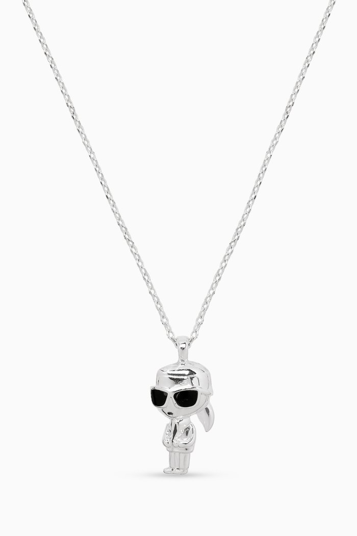 K/Ikonik 2.0 Karl Necklace in Brass, Silver