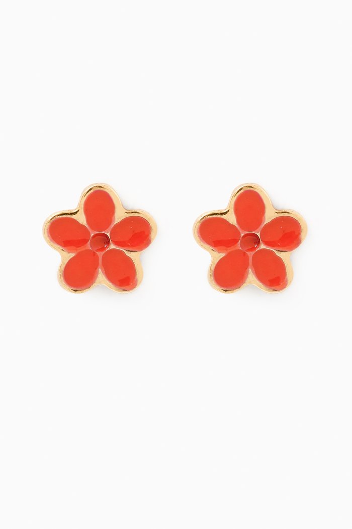 

Ara Bella Jasmine Stud Earrings in 18kt Gold, Orange