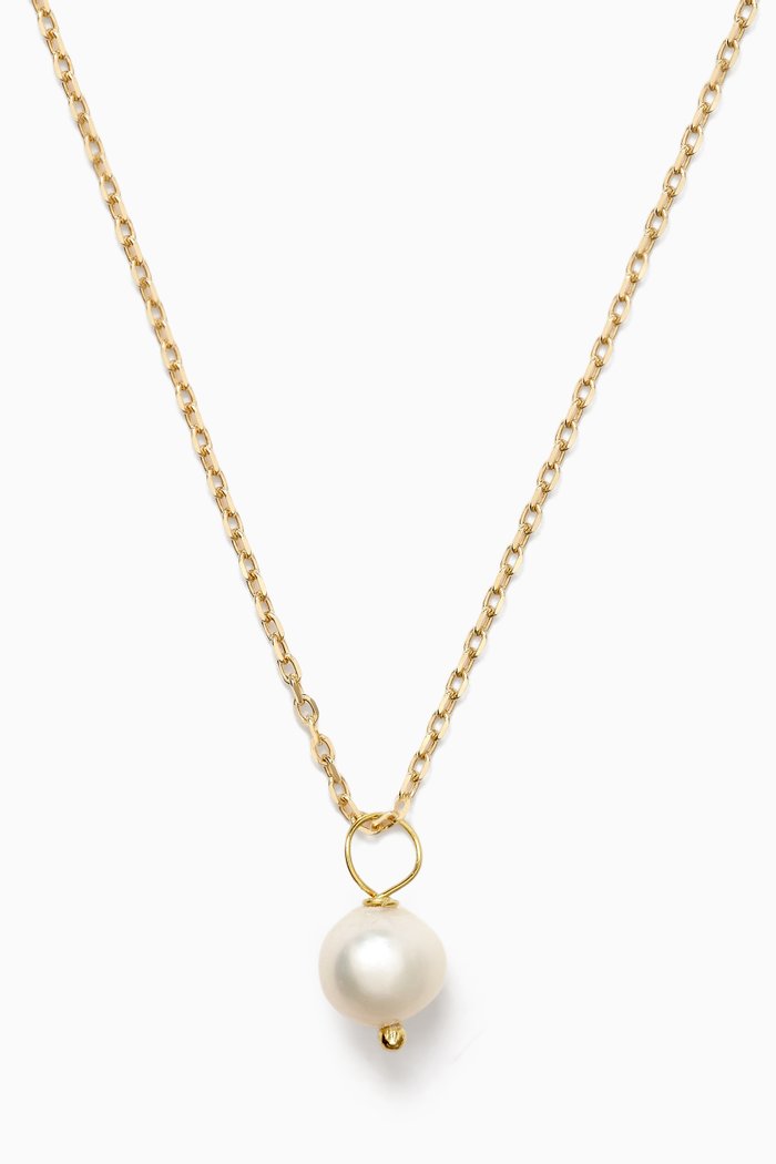 

Pearl Pendant Necklace in 18kt Gold
